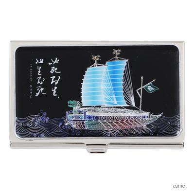 채색거북선 자개명함