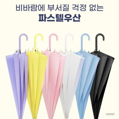 반투명 파스텔우산 투명우산 장우산
