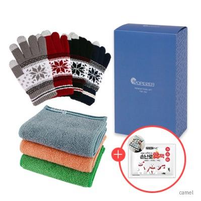 로페리아 뱀부스포츠타올 눈꽃스마트폰장갑 핫팩 150g 0208856