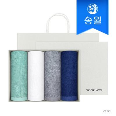 송월타올 호텔수건 렝스턴 240g 4p 선물세트 쇼핑백 기념수건 답례품