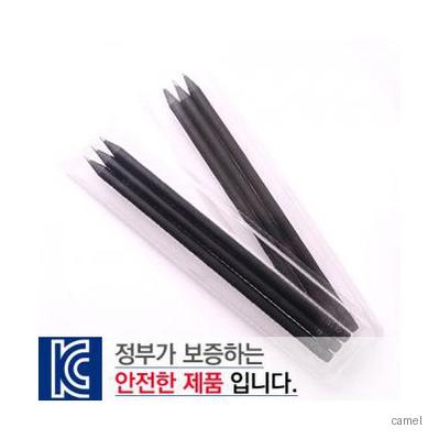 투명사각 흑목원형지우개연필3P세트
