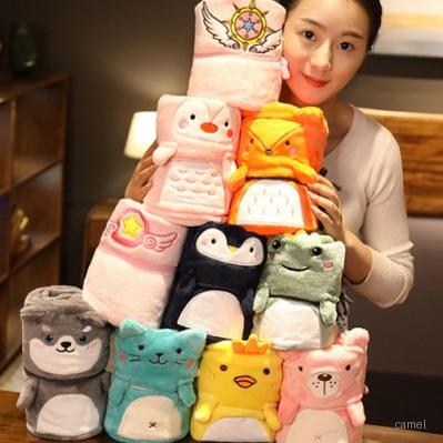 로페리아 플란넬 캐릭터 동물 큐티 담요 0206804