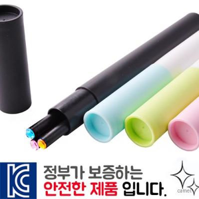 인젝션 보석연필 바닐라원통3P세트