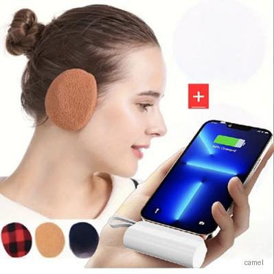 보온 발열 초간편 똑딱이 귀마개 도킹 보조배터리 5000mAh