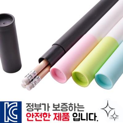 원목지우개연필3p바닐라원통세트