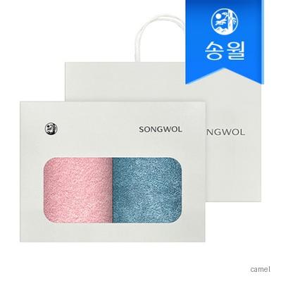 송월타월 180g코마사40수 2매 선물세트 쇼핑백 답례품