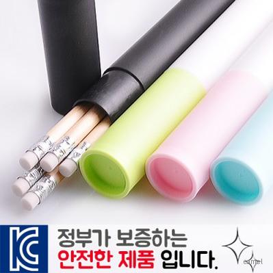 원목지우개연필5p바닐라원통세트