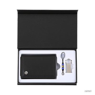 엑스퍼트한지가죽명함지갑 메탈USB2종세트
