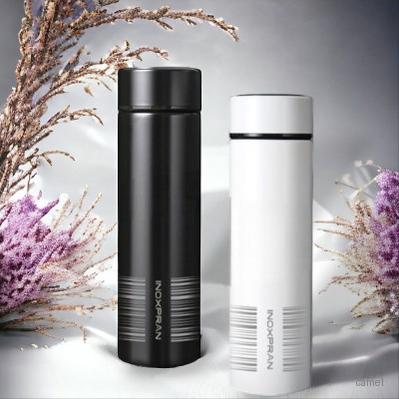 이녹스프랑 녹차망 진공보온보냉 LED온도계 텀블러 450ml