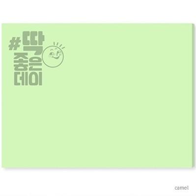 정품 점착메모지 메모형 100 76mm 1도인쇄 20매