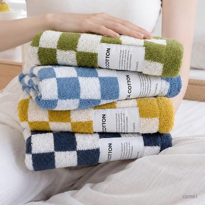 송월타월 모노체크 190g 선염타올 2매 크라프트세트