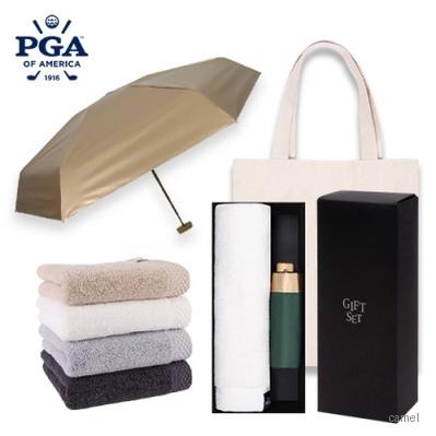 PGA 5단접이식 210T 미니 우양산 호텔스페셜180타올세트