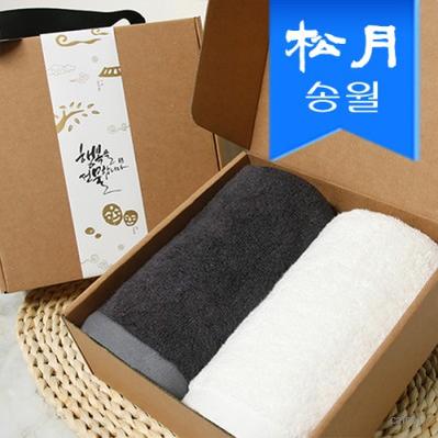 송월 명절기프트세트C 뱀부프리미엄무지180g2p 크라프트 띠지