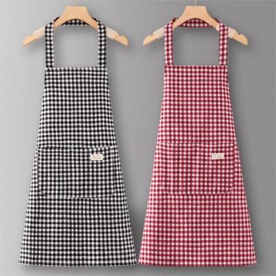 로페리아 심플 디자인 체크 패턴 앞치마 0216495