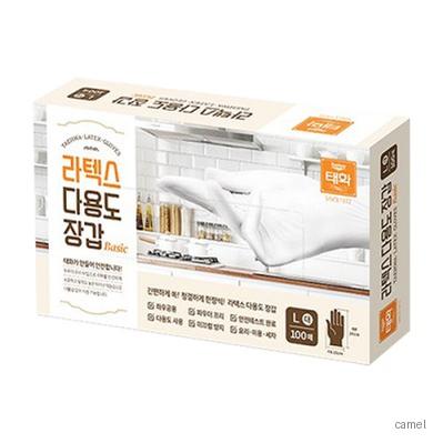 태화 라텍스 장갑 베이직 화이트