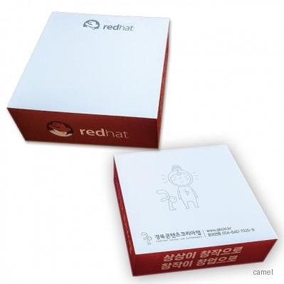 큐브형측면전사점착메모지100X100 300매