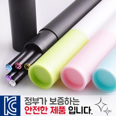 보석연필5p 바닐라원통케이스