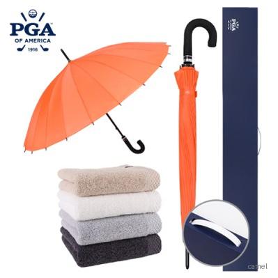 PGA 60 24K곡자꽃피는우산 호텔스페셜180타올세트