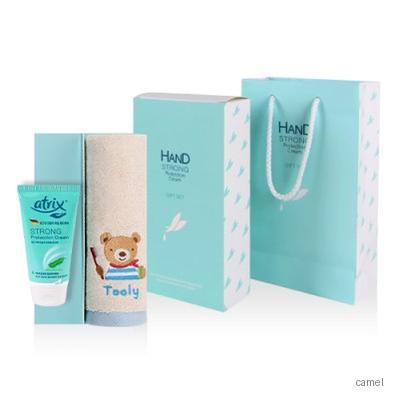 아트릭스 핸드크림 울리프렌즈 자수 핸드고리타올세트