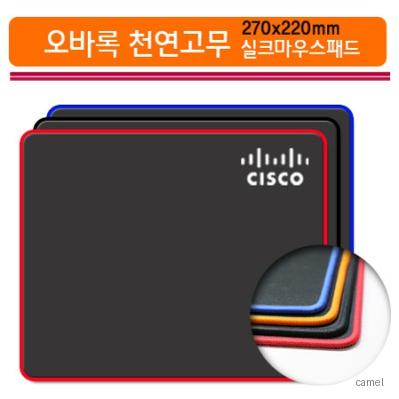 오바록 천연고무 실크마우스패드 270x220
