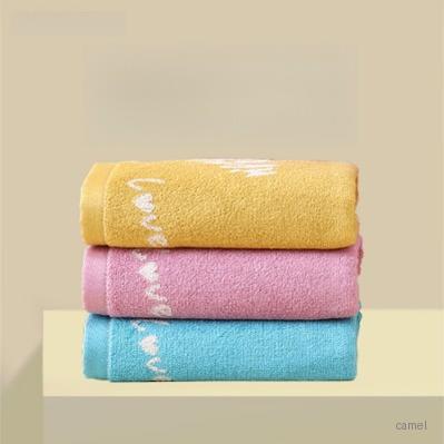 로페리아 귀여운 하트 무늬 뱀부 타올 0219688