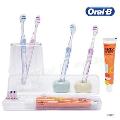 오랄비칫솔 벨벳 초슬림모 페리오 여행세트
