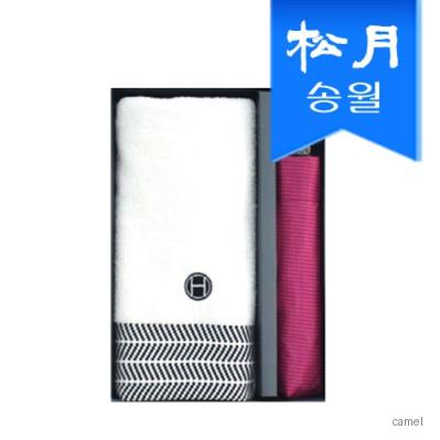 송월 타월우산 2매선물세트 SWU 3단 미니하운드체크1 호텔컬렉션 어로우1 기념수건 답례품