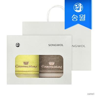 송월타월 카운테스마라 센치 2매 선물세트 쇼핑백 답례품