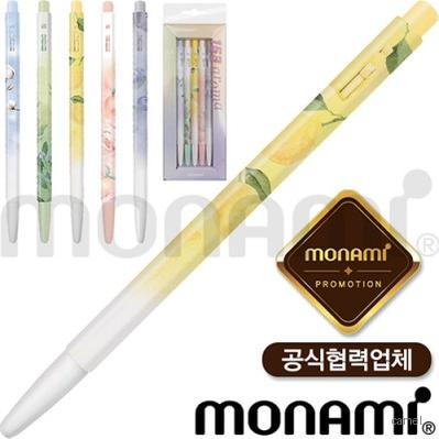모나미 153 아로마 5P세트 잉크컬러5종
