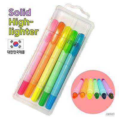 뉴칼라고체형광펜 5P세트