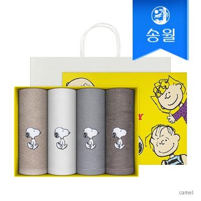 송월타월 스누피리버 4매 선물세트 쇼핑백 기념수건 답례품
