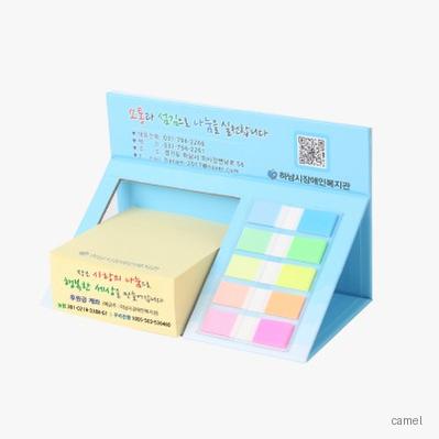 측면인쇄 슬로프메모함 대 점착메모 200매 HS 145 02