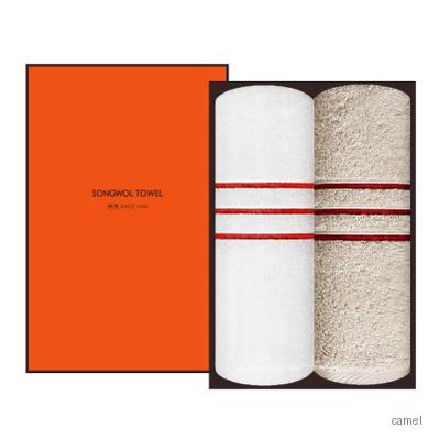 송월타월 내추럴 코튼 40수 200g 2P 선물세트 답례품수건 답례수건