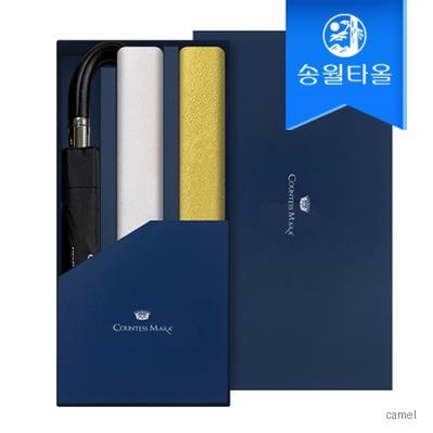 송월 타올우산3매선물세트 CM센치2 카이만3단완자동우산1