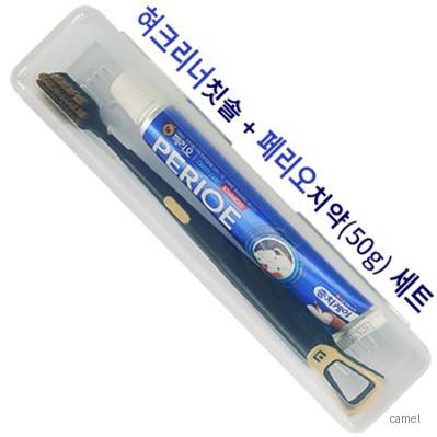 혀크리너칫솔 페리오치약50g 세트