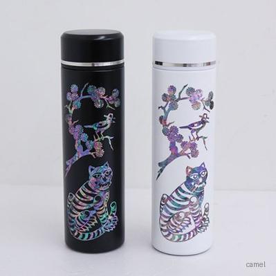 나빌레라 호작도 자개텀블러 500ml