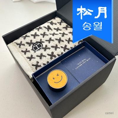 프리미엄 수건 답례품 차량용B 스마일디퓨져1 엑스 스퀘어1 선물세트 단체선물 기념선물