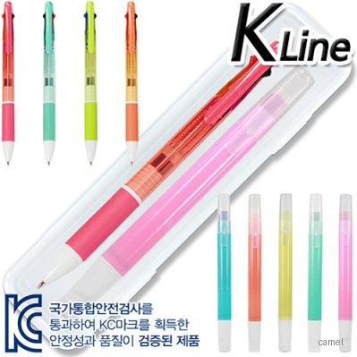 케이라인파스텔3색 슬림마이티고체형광펜세트