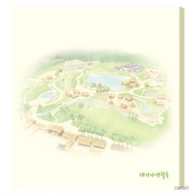 정품 점착메모지 메모형 70 76mm 4도인쇄 50매