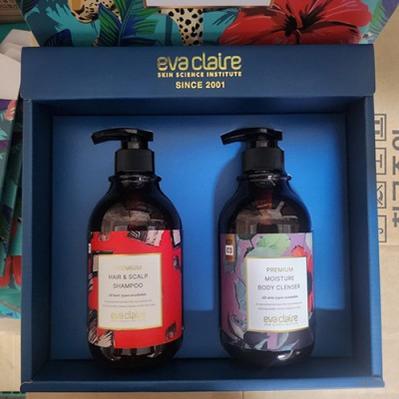 골프명품 500ml 2종택일 헤어샴푸 린스 바디워시 바디로션 명절선물세트 답례품