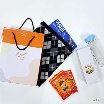선물세트4종 핫팩 손난로 넥워머 목돌이 목도리 마이보틀 물병