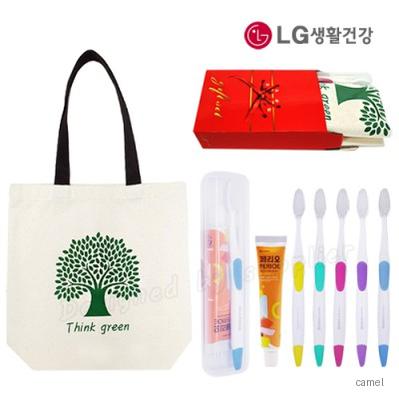 선물세트 에코백 LG칫솔 페리오치약칫솔치약세트