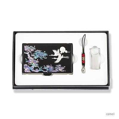 송학나전명함케이스 금속USB