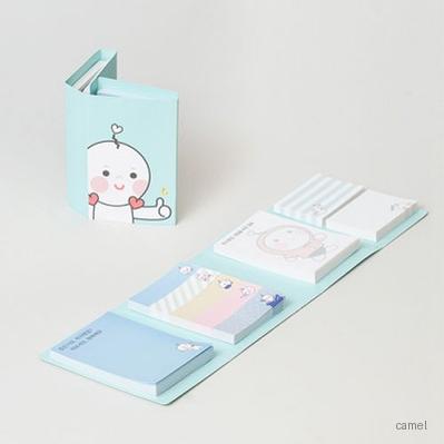 270x90 4단 접이 수첩형 점착메모지 HS 904 02