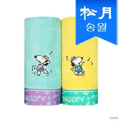 송월 스누피 뮤직 세면타월 기념수건 답례품