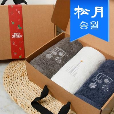 송월 크리스마스 징글벨 3매 선물세트 크라프트 띠지