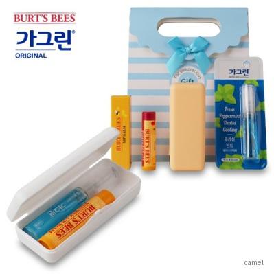 휴대용 가그린 마우스 스프레이 버츠비 립밤 세트
