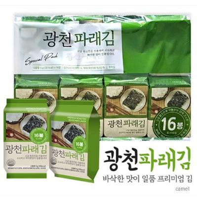 광천 파래 도시락 4g 16봉 김세트