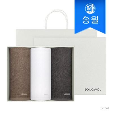 송월타올 코마 40수 포인트 200g 3매 선물세트 쇼핑백 기념수건 답례품