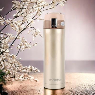 헨느 진공 골드원터치 텀블러 450ml